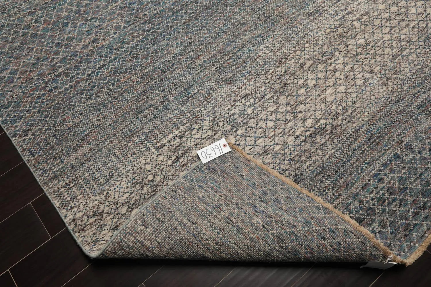 8' x 10' Hand Knotted 100% Wool Modern Oriental Area Rug Ivory, Blue, Aqua