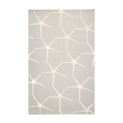 5' x8' Hand Tufted Hand Made 100% Wool Designer Modern & Contemporary  Oriental Area Rug Gray,Ivory Color